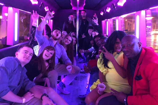 how many people does a party bus hold